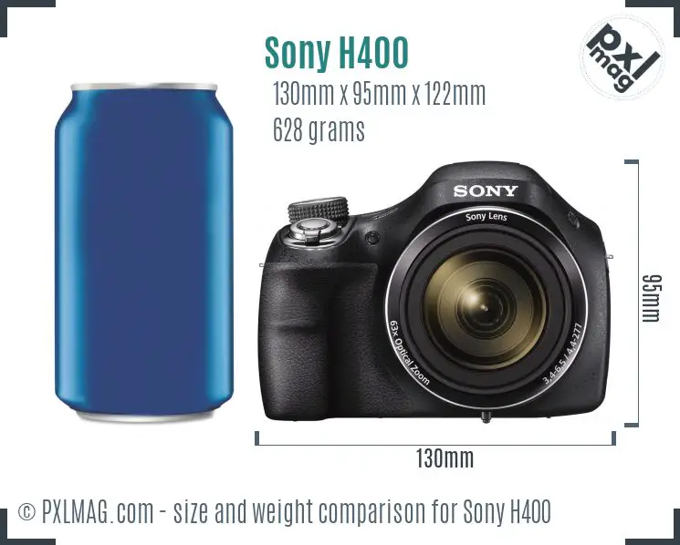 Sony Cyber-shot DSC-H400 dimensions scale