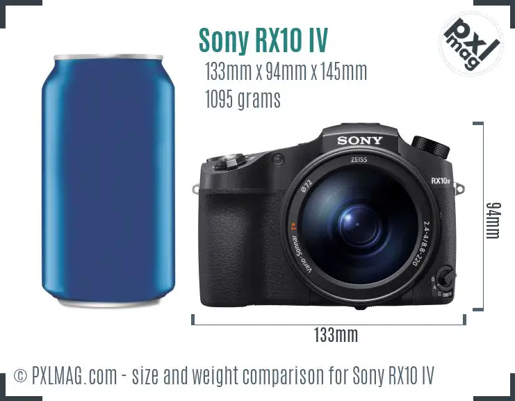 Sony Cyber-shot DSC-RX10 IV dimensions scale