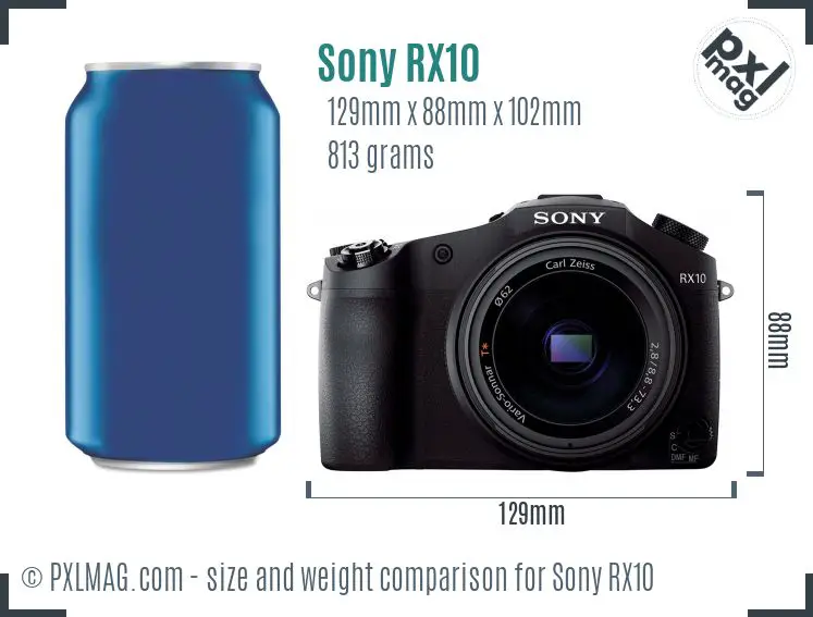 Sony Cyber-shot DSC-RX10 dimensions scale