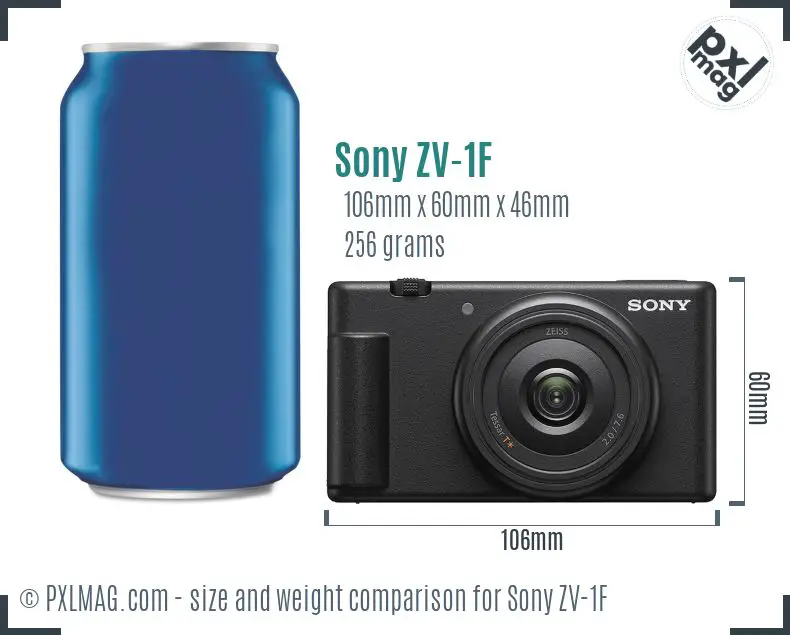 Sony ZV-1F dimensions scale