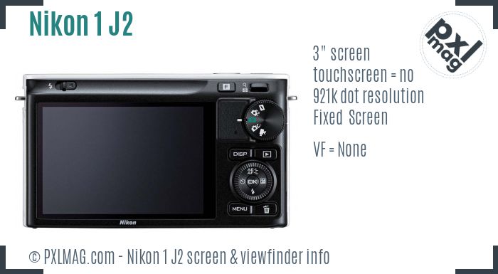Nikon 1 J2 screen and viewfinder