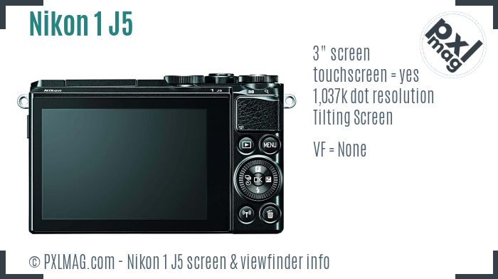 Nikon 1 J5 screen and viewfinder