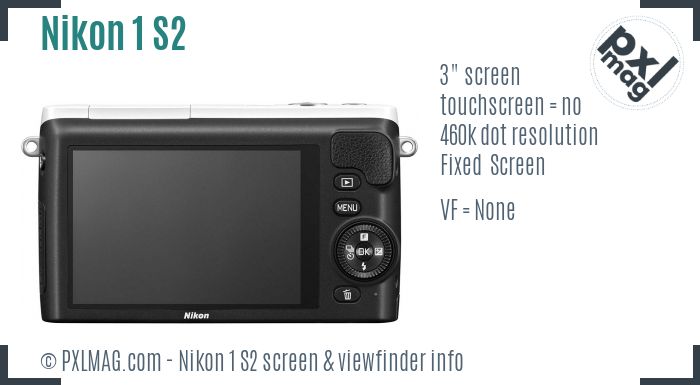 Nikon 1 S2 screen and viewfinder