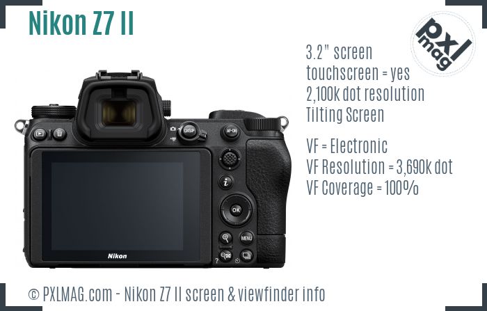 Nikon Z7 Mark II screen and viewfinder
