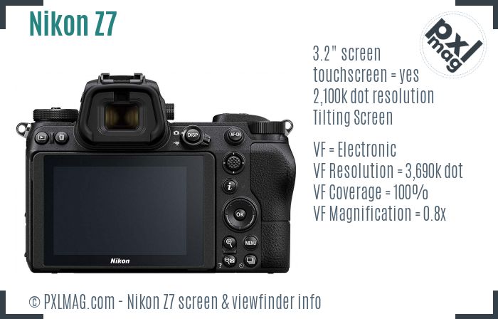 Nikon Z7 screen and viewfinder