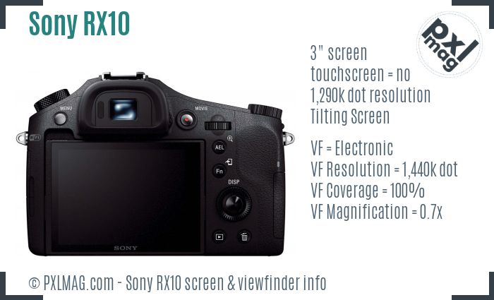 Sony Cyber-shot DSC-RX10 screen and viewfinder