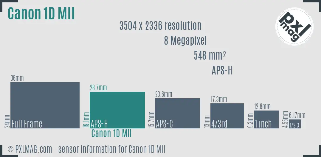 Canon EOS-1D Mark II sensor size