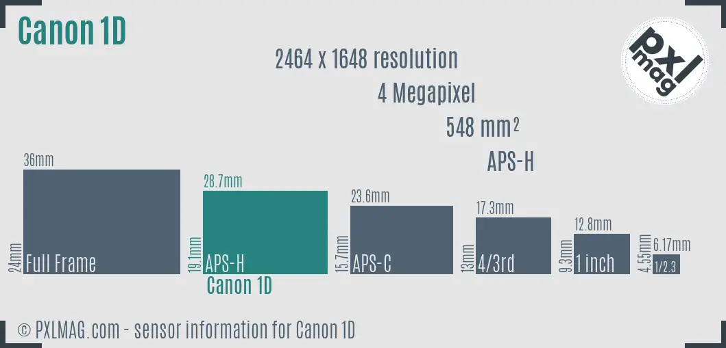 Canon EOS-1D sensor size