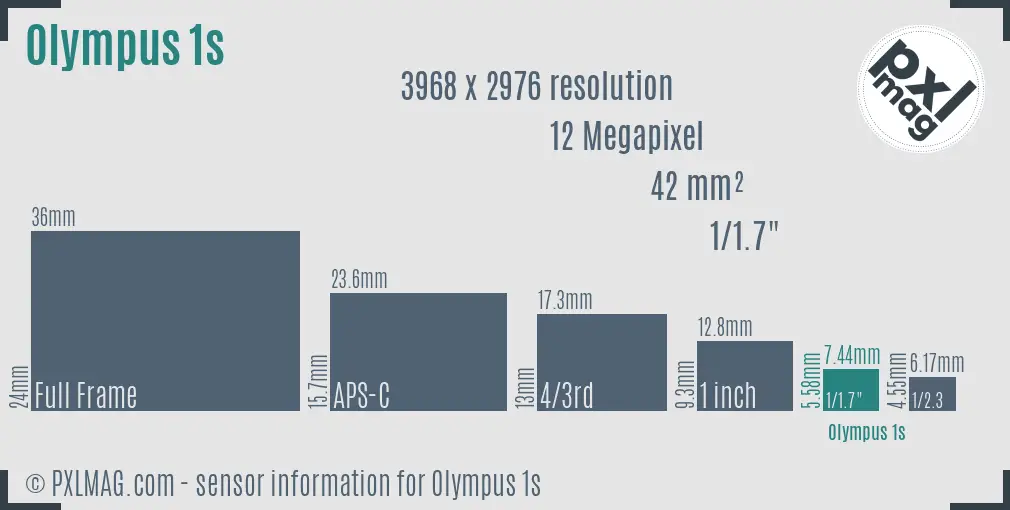 Olympus Stylus 1s sensor size