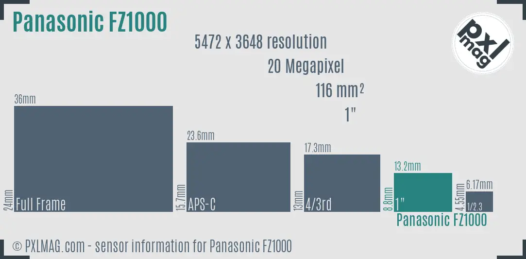 Panasonic Lumix DMC-FZ1000 sensor size