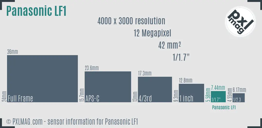 Panasonic Lumix DMC-LF1 sensor size