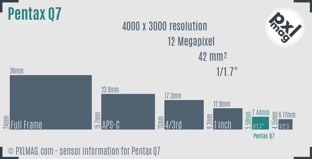 Pentax Q7 sensor size