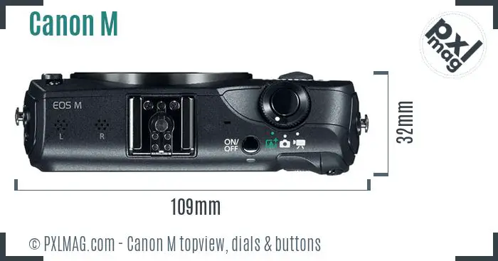 Canon EOS M topview buttons dials