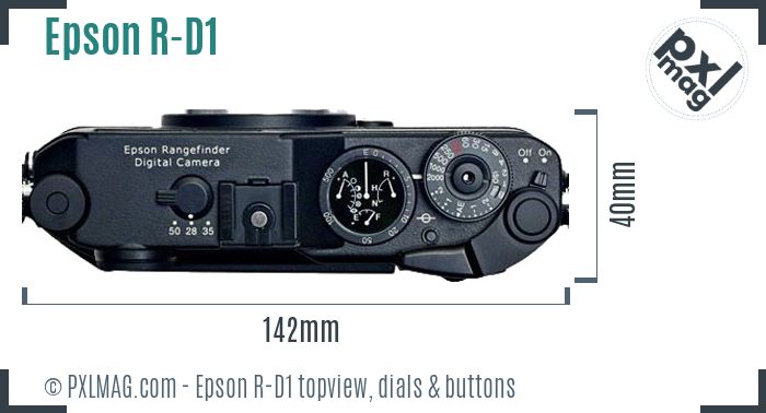 Epson R-D1 topview buttons dials