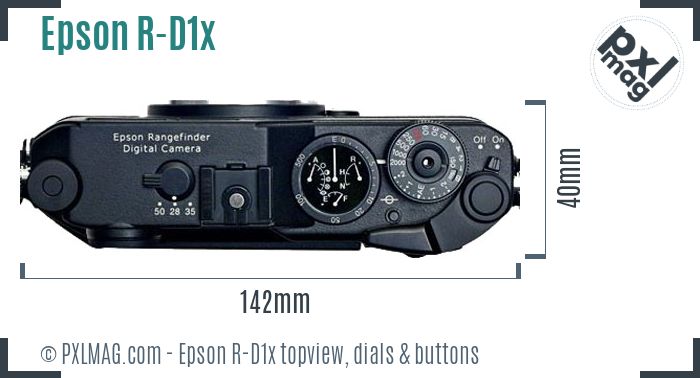 Epson R-D1x topview buttons dials