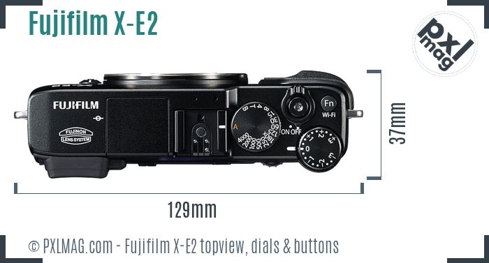 Fujifilm X-E2 topview buttons dials
