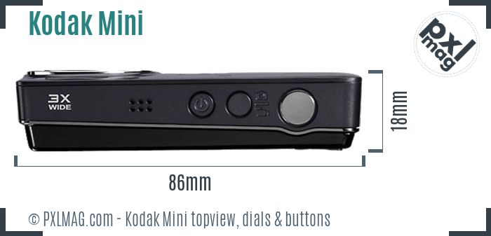 Kodak EasyShare Mini topview buttons dials