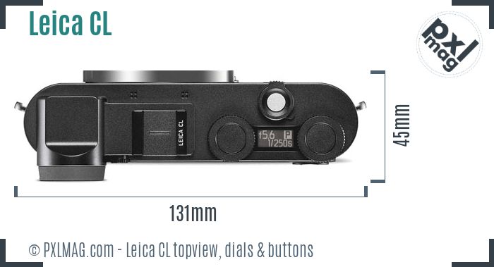 Leica CL topview buttons dials