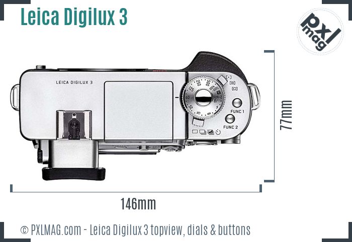 Leica Digilux 3 topview buttons dials