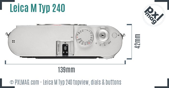 Leica M Typ 240 topview buttons dials