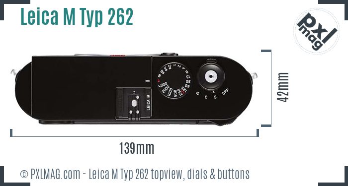 Leica M Typ 262 topview buttons dials