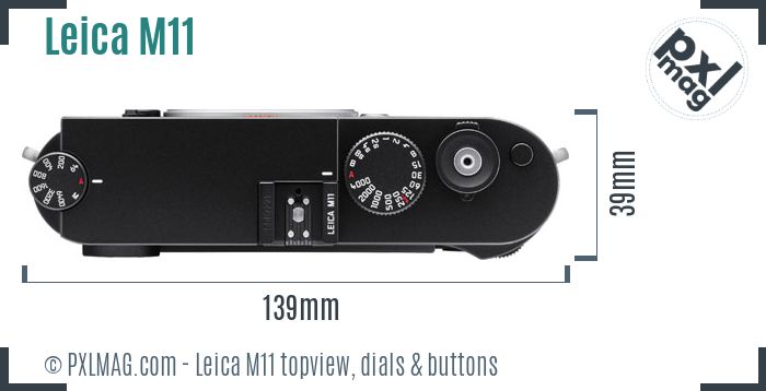 Leica M11 topview buttons dials