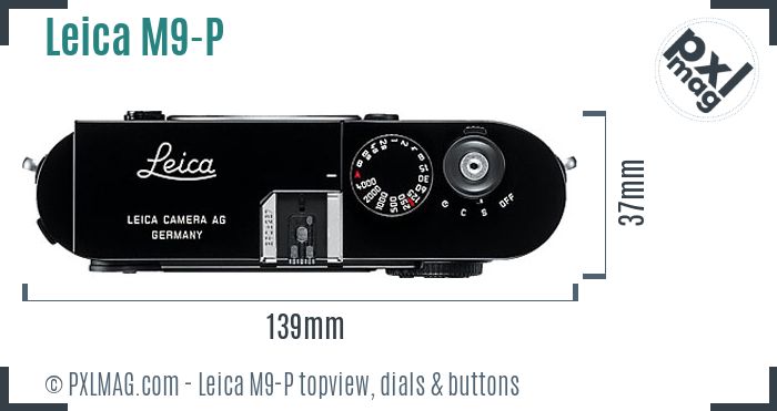 Leica M9-P topview buttons dials