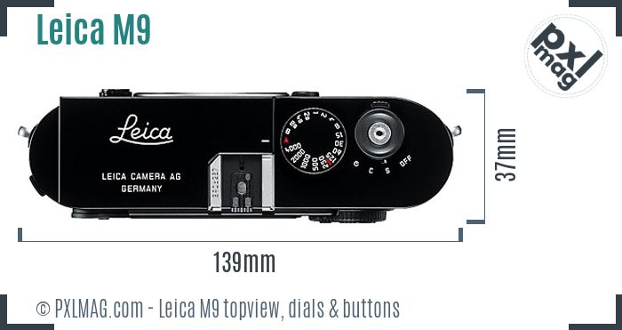 Leica M9 topview buttons dials