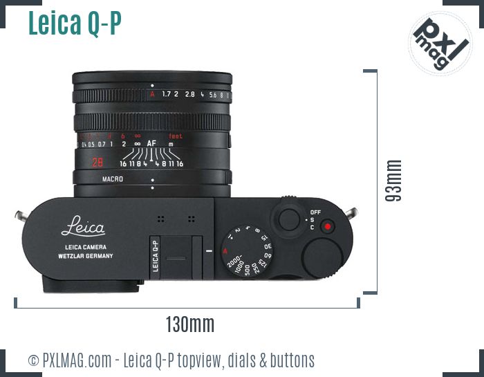Leica Q-P topview buttons dials