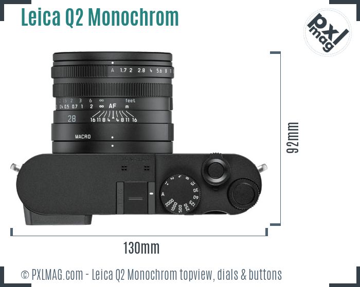 Leica Q2 Monochrom topview buttons dials