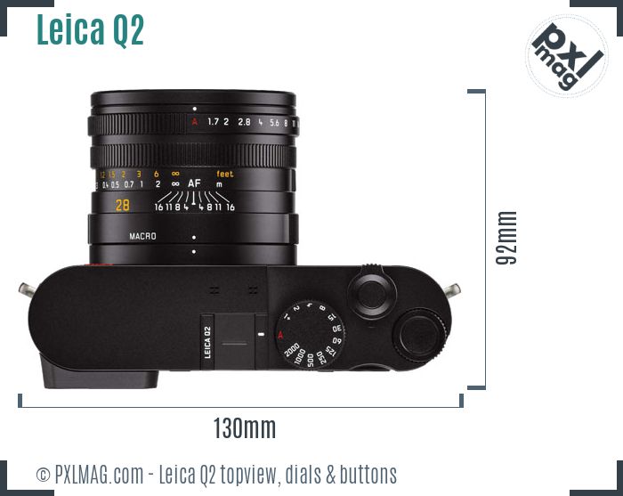 Leica Q2 topview buttons dials