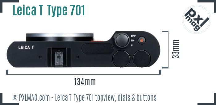 Leica T Typ 701 topview buttons dials