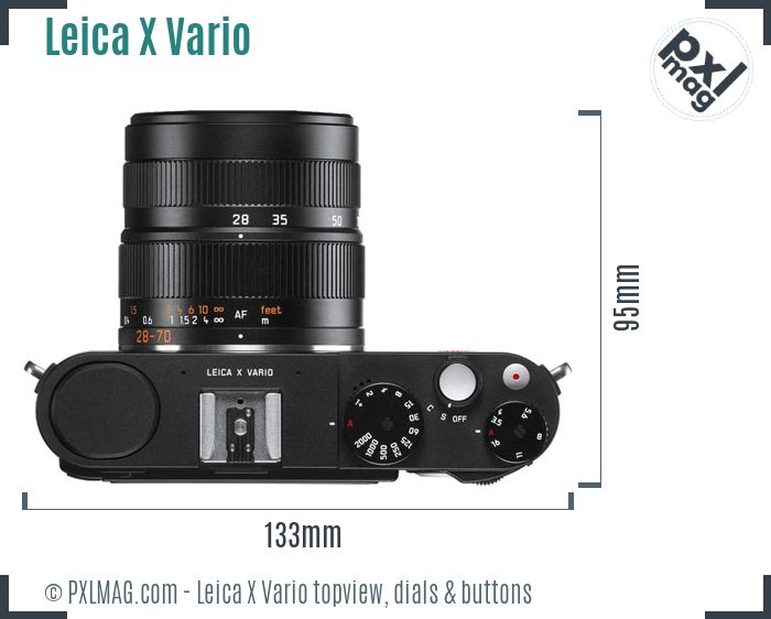 Leica X Vario topview buttons dials