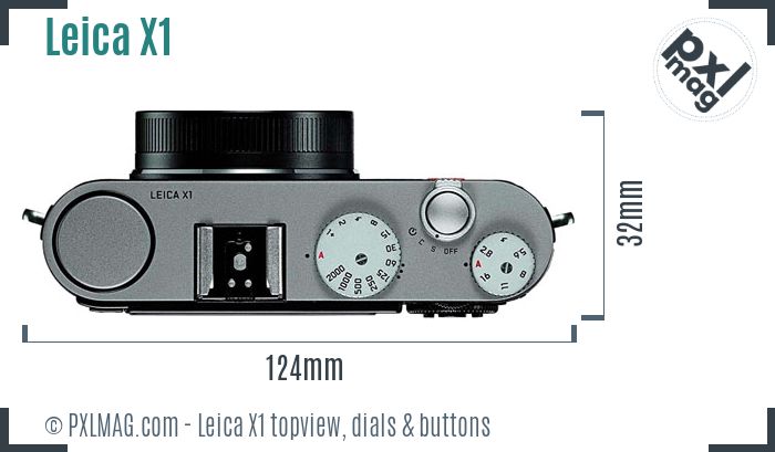 Leica X1 topview buttons dials