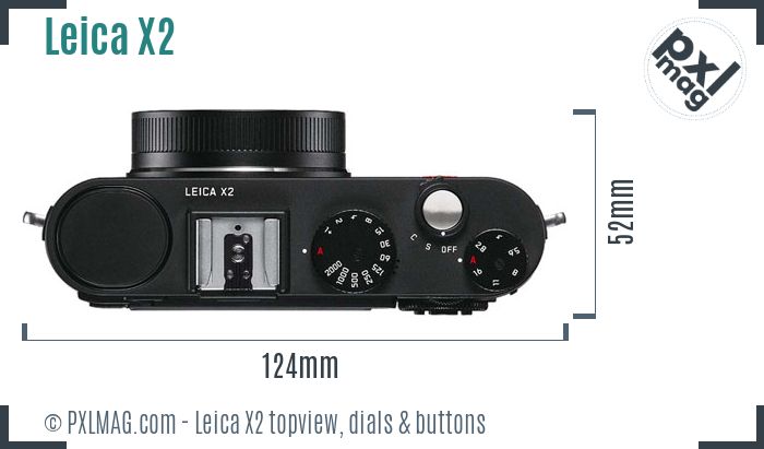Leica X2 topview buttons dials