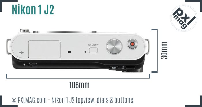 Nikon 1 J2 topview buttons dials