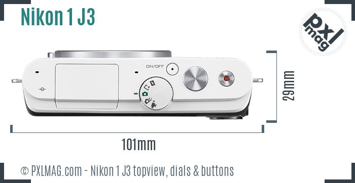 Nikon 1 J3 topview buttons dials
