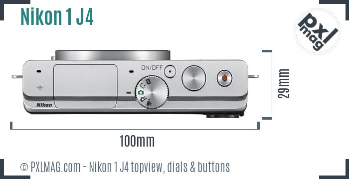 Nikon 1 J4 topview buttons dials