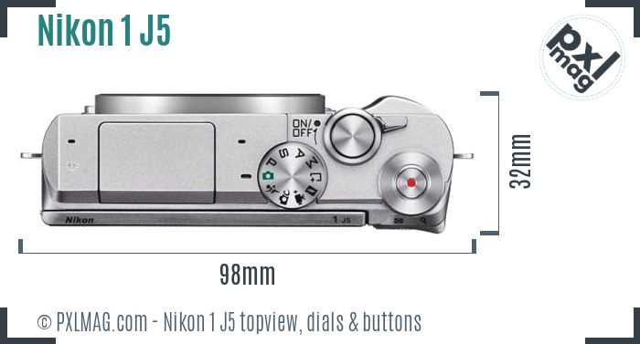 Nikon 1 J5 topview buttons dials