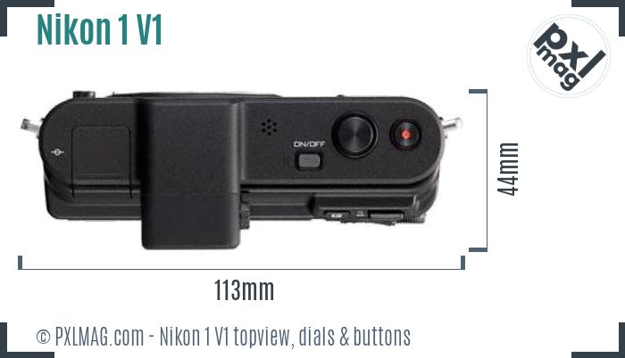 Nikon 1 V1 topview buttons dials