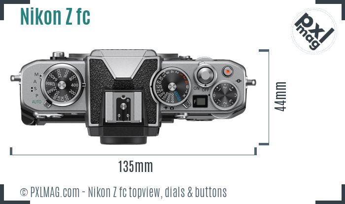 Nikon Z fc topview buttons dials
