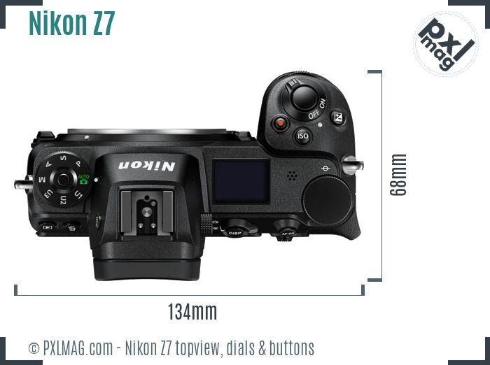 Nikon Z7 topview buttons dials