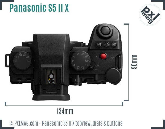 Panasonic Lumix DC-S5 Mark II X topview buttons dials