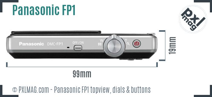 Panasonic Lumix DMC-FP1 topview buttons dials