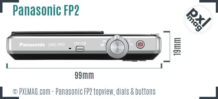 Panasonic Lumix DMC-FP2 topview buttons dials