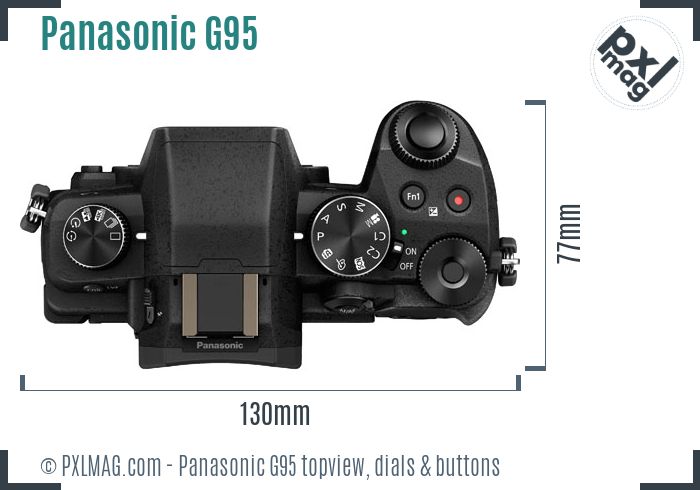 Panasonic Lumix DMC-G95 topview buttons dials