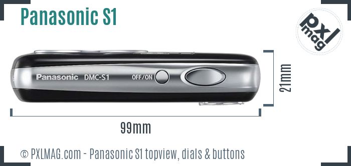 Panasonic Lumix DMC-S1 topview buttons dials