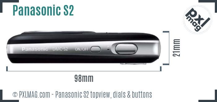 Panasonic Lumix DMC-S2 topview buttons dials