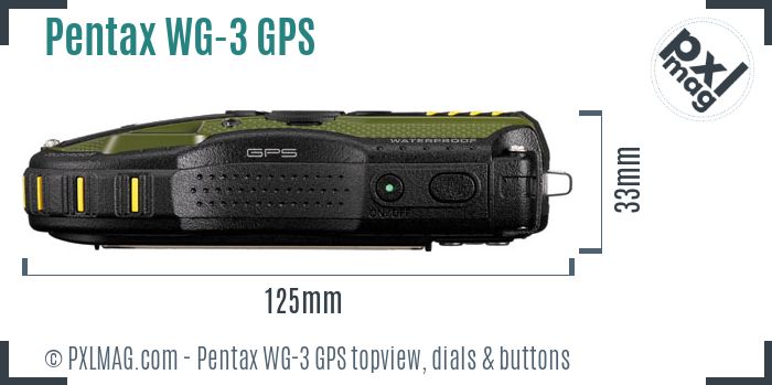 Pentax WG-3 GPS topview buttons dials