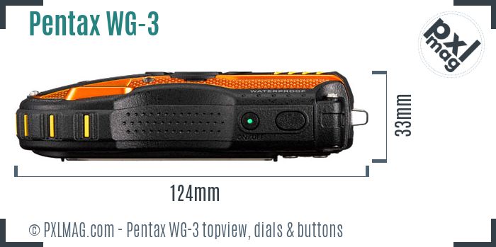 Pentax WG-3 topview buttons dials